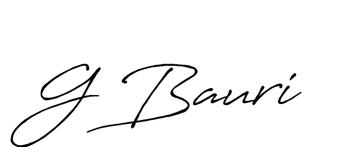 Make a beautiful signature design for name G Bauri. Use this online signature maker to create a handwritten signature for free. G Bauri signature style 7 images and pictures png