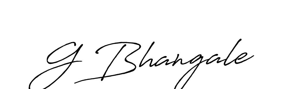 How to make G Bhangale signature? Antro_Vectra_Bolder is a professional autograph style. Create handwritten signature for G Bhangale name. G Bhangale signature style 7 images and pictures png