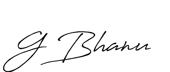 Use a signature maker to create a handwritten signature online. With this signature software, you can design (Antro_Vectra_Bolder) your own signature for name G Bhanu. G Bhanu signature style 7 images and pictures png