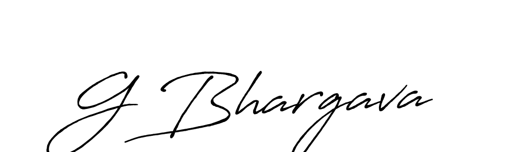 G Bhargava stylish signature style. Best Handwritten Sign (Antro_Vectra_Bolder) for my name. Handwritten Signature Collection Ideas for my name G Bhargava. G Bhargava signature style 7 images and pictures png