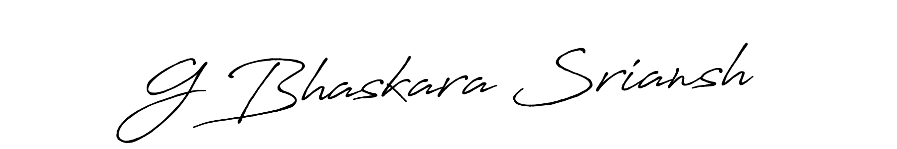 Once you've used our free online signature maker to create your best signature Antro_Vectra_Bolder style, it's time to enjoy all of the benefits that G Bhaskara Sriansh name signing documents. G Bhaskara Sriansh signature style 7 images and pictures png