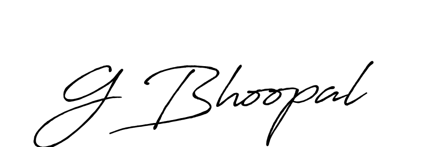 Also we have G Bhoopal name is the best signature style. Create professional handwritten signature collection using Antro_Vectra_Bolder autograph style. G Bhoopal signature style 7 images and pictures png