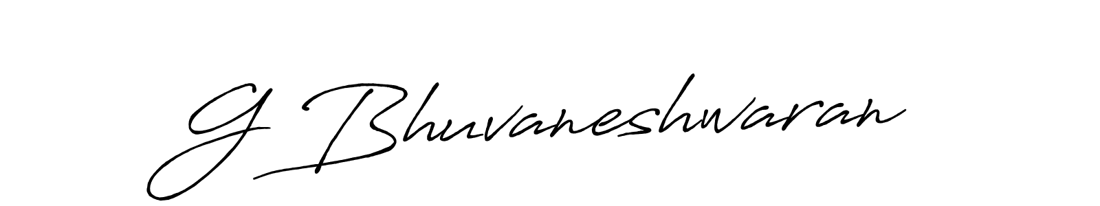 G Bhuvaneshwaran stylish signature style. Best Handwritten Sign (Antro_Vectra_Bolder) for my name. Handwritten Signature Collection Ideas for my name G Bhuvaneshwaran. G Bhuvaneshwaran signature style 7 images and pictures png