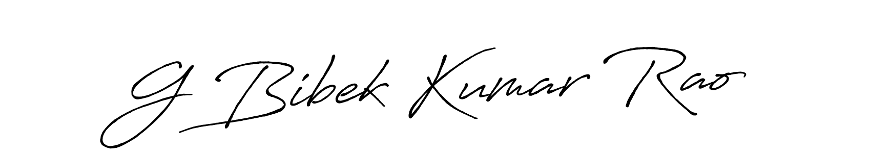 Also we have G Bibek Kumar Rao name is the best signature style. Create professional handwritten signature collection using Antro_Vectra_Bolder autograph style. G Bibek Kumar Rao signature style 7 images and pictures png