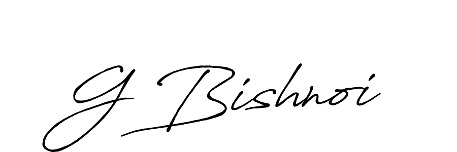 Make a beautiful signature design for name G Bishnoi. With this signature (Antro_Vectra_Bolder) style, you can create a handwritten signature for free. G Bishnoi signature style 7 images and pictures png