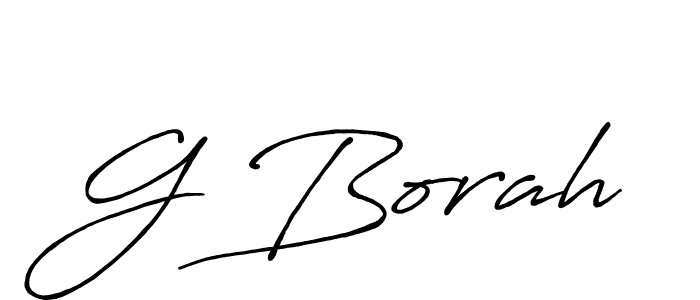 How to make G Borah name signature. Use Antro_Vectra_Bolder style for creating short signs online. This is the latest handwritten sign. G Borah signature style 7 images and pictures png