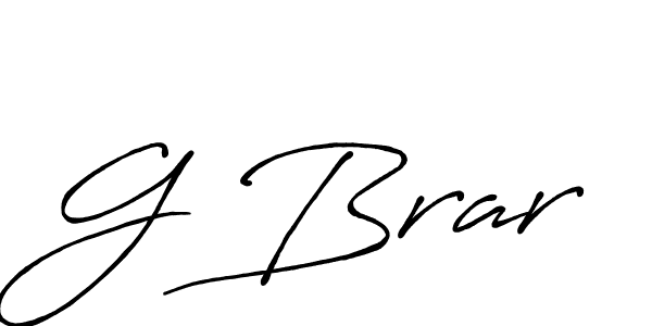 Design your own signature with our free online signature maker. With this signature software, you can create a handwritten (Antro_Vectra_Bolder) signature for name G Brar. G Brar signature style 7 images and pictures png