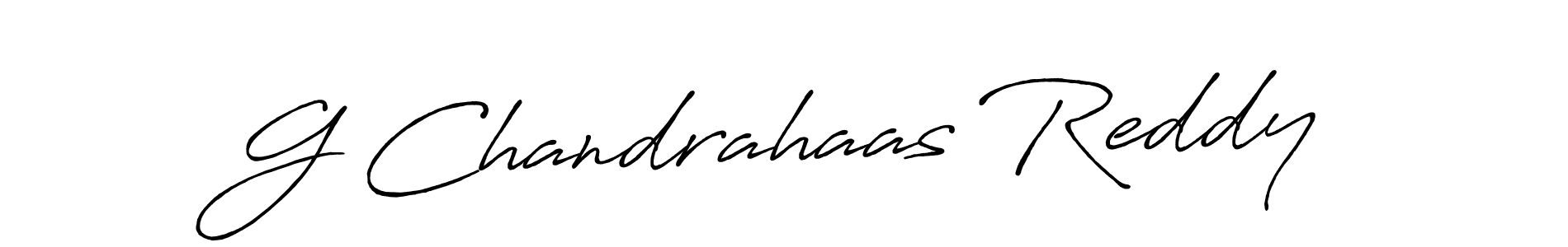 Also we have G Chandrahaas Reddy name is the best signature style. Create professional handwritten signature collection using Antro_Vectra_Bolder autograph style. G Chandrahaas Reddy signature style 7 images and pictures png