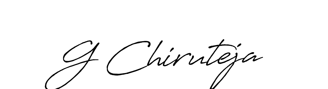 It looks lik you need a new signature style for name G Chiruteja. Design unique handwritten (Antro_Vectra_Bolder) signature with our free signature maker in just a few clicks. G Chiruteja signature style 7 images and pictures png