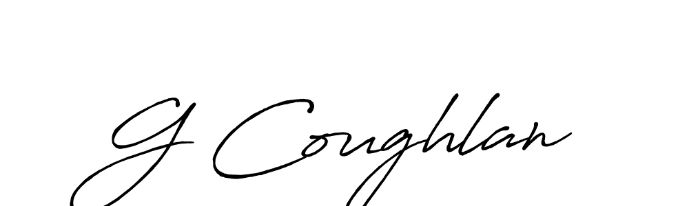 Design your own signature with our free online signature maker. With this signature software, you can create a handwritten (Antro_Vectra_Bolder) signature for name G Coughlan. G Coughlan signature style 7 images and pictures png