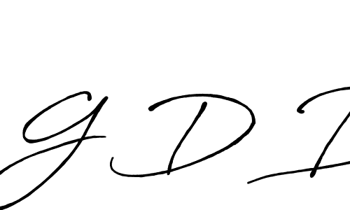 The best way (Antro_Vectra_Bolder) to make a short signature is to pick only two or three words in your name. The name G D B include a total of six letters. For converting this name. G D B signature style 7 images and pictures png