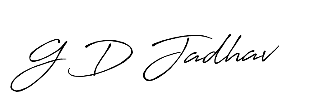 Antro_Vectra_Bolder is a professional signature style that is perfect for those who want to add a touch of class to their signature. It is also a great choice for those who want to make their signature more unique. Get G D Jadhav name to fancy signature for free. G D Jadhav signature style 7 images and pictures png