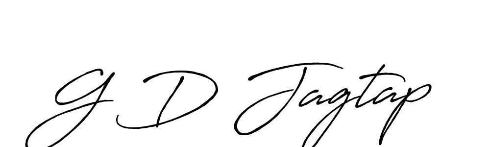 Make a beautiful signature design for name G D Jagtap. With this signature (Antro_Vectra_Bolder) style, you can create a handwritten signature for free. G D Jagtap signature style 7 images and pictures png