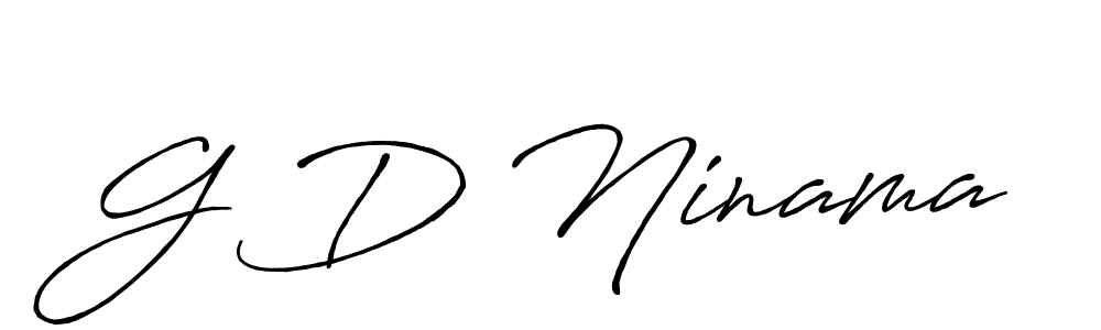G D Ninama stylish signature style. Best Handwritten Sign (Antro_Vectra_Bolder) for my name. Handwritten Signature Collection Ideas for my name G D Ninama. G D Ninama signature style 7 images and pictures png