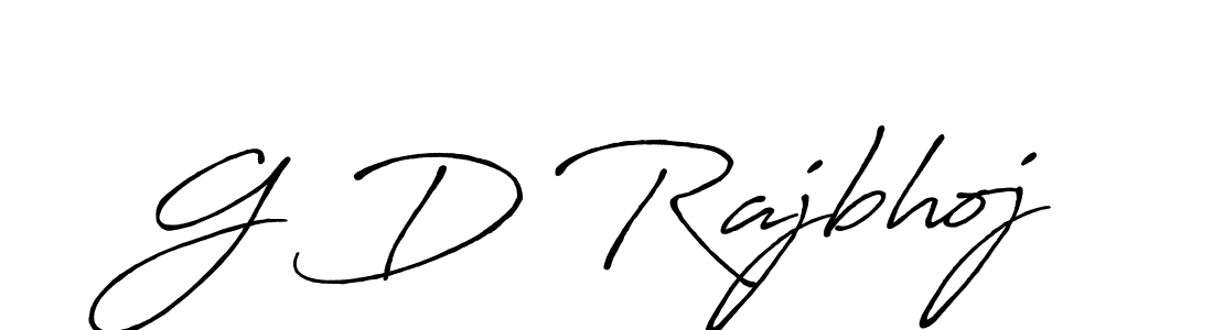 Make a beautiful signature design for name G D Rajbhoj. With this signature (Antro_Vectra_Bolder) style, you can create a handwritten signature for free. G D Rajbhoj signature style 7 images and pictures png