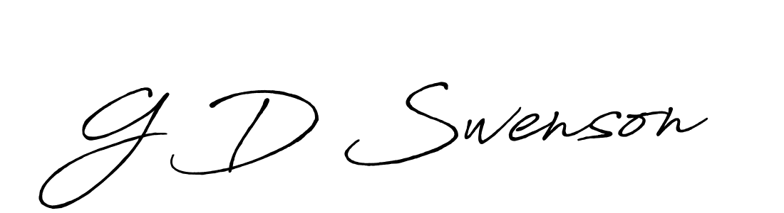 Make a beautiful signature design for name G D Swenson. Use this online signature maker to create a handwritten signature for free. G D Swenson signature style 7 images and pictures png