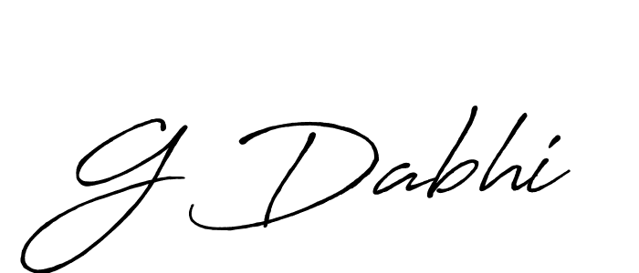 if you are searching for the best signature style for your name G Dabhi. so please give up your signature search. here we have designed multiple signature styles  using Antro_Vectra_Bolder. G Dabhi signature style 7 images and pictures png