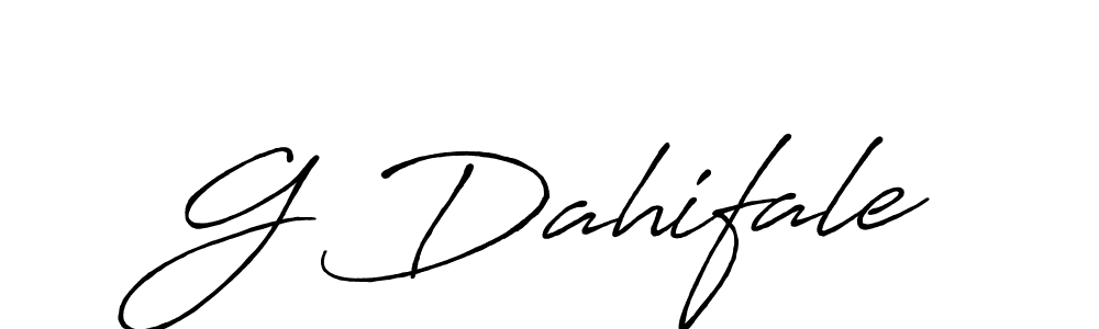 It looks lik you need a new signature style for name G Dahifale. Design unique handwritten (Antro_Vectra_Bolder) signature with our free signature maker in just a few clicks. G Dahifale signature style 7 images and pictures png