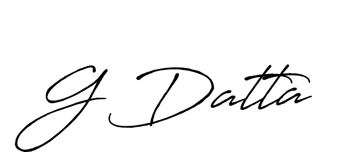 Make a beautiful signature design for name G Datta. With this signature (Antro_Vectra_Bolder) style, you can create a handwritten signature for free. G Datta signature style 7 images and pictures png