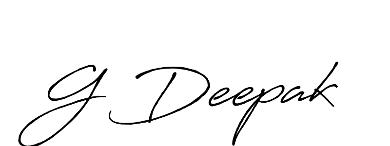 How to make G Deepak signature? Antro_Vectra_Bolder is a professional autograph style. Create handwritten signature for G Deepak name. G Deepak signature style 7 images and pictures png