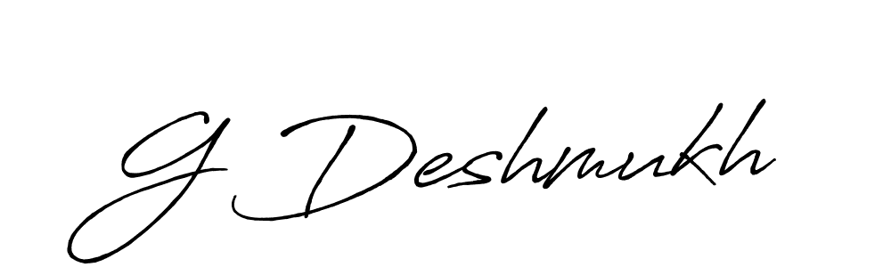 Make a short G Deshmukh signature style. Manage your documents anywhere anytime using Antro_Vectra_Bolder. Create and add eSignatures, submit forms, share and send files easily. G Deshmukh signature style 7 images and pictures png