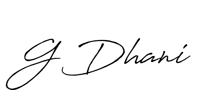 Once you've used our free online signature maker to create your best signature Antro_Vectra_Bolder style, it's time to enjoy all of the benefits that G Dhani name signing documents. G Dhani signature style 7 images and pictures png