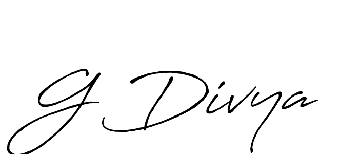 G Divya stylish signature style. Best Handwritten Sign (Antro_Vectra_Bolder) for my name. Handwritten Signature Collection Ideas for my name G Divya. G Divya signature style 7 images and pictures png