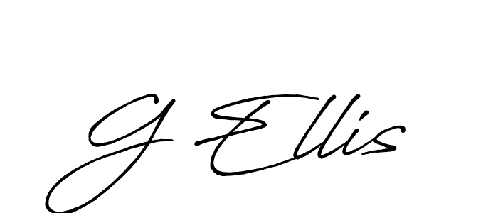 Once you've used our free online signature maker to create your best signature Antro_Vectra_Bolder style, it's time to enjoy all of the benefits that G Ellis name signing documents. G Ellis signature style 7 images and pictures png