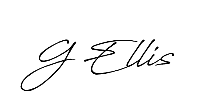 How to make G Ellis signature? Antro_Vectra_Bolder is a professional autograph style. Create handwritten signature for G Ellis name. G Ellis signature style 7 images and pictures png