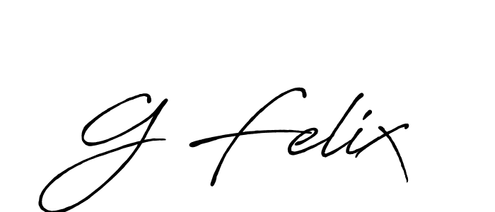 Also we have G Felix name is the best signature style. Create professional handwritten signature collection using Antro_Vectra_Bolder autograph style. G Felix signature style 7 images and pictures png