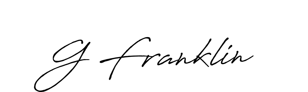 The best way (Antro_Vectra_Bolder) to make a short signature is to pick only two or three words in your name. The name G Franklin include a total of six letters. For converting this name. G Franklin signature style 7 images and pictures png