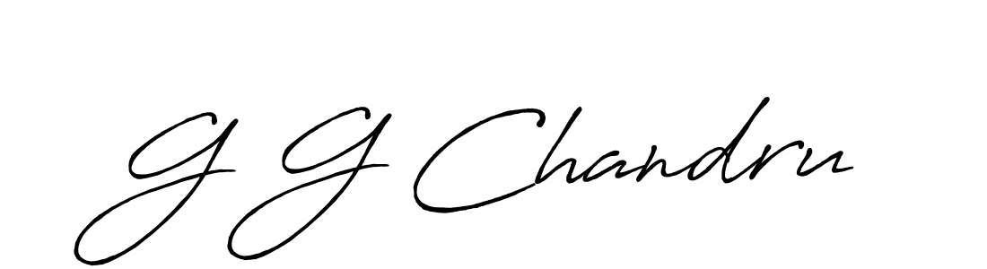 Create a beautiful signature design for name G G Chandru. With this signature (Antro_Vectra_Bolder) fonts, you can make a handwritten signature for free. G G Chandru signature style 7 images and pictures png