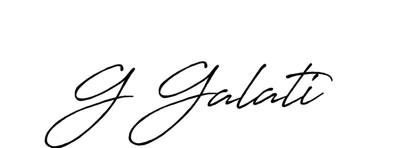 How to make G Galati signature? Antro_Vectra_Bolder is a professional autograph style. Create handwritten signature for G Galati name. G Galati signature style 7 images and pictures png