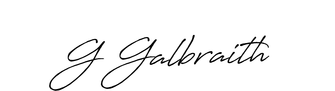 G Galbraith stylish signature style. Best Handwritten Sign (Antro_Vectra_Bolder) for my name. Handwritten Signature Collection Ideas for my name G Galbraith. G Galbraith signature style 7 images and pictures png