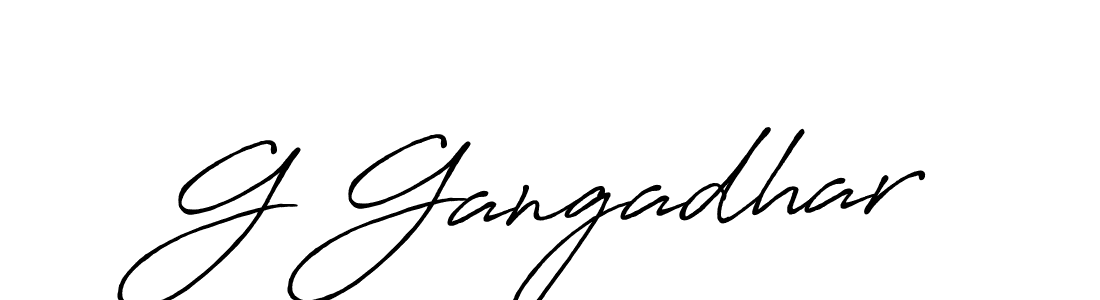 You should practise on your own different ways (Antro_Vectra_Bolder) to write your name (G Gangadhar) in signature. don't let someone else do it for you. G Gangadhar signature style 7 images and pictures png