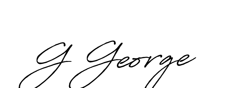 Also we have G George name is the best signature style. Create professional handwritten signature collection using Antro_Vectra_Bolder autograph style. G George signature style 7 images and pictures png