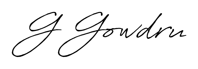 You should practise on your own different ways (Antro_Vectra_Bolder) to write your name (G Gowdru) in signature. Don't let someone else do it for you. G Gowdru signature style 7 images and pictures png