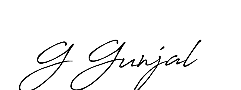 You should practise on your own different ways (Antro_Vectra_Bolder) to write your name (G Gunjal) in signature. don't let someone else do it for you. G Gunjal signature style 7 images and pictures png