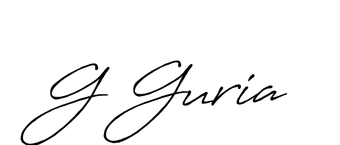 Also You can easily find your signature by using the search form. We will create G Guria name handwritten signature images for you free of cost using Antro_Vectra_Bolder sign style. G Guria signature style 7 images and pictures png