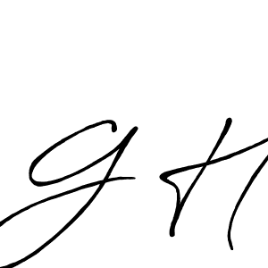 Best and Professional Signature Style for G H. Antro_Vectra_Bolder Best Signature Style Collection. G H signature style 7 images and pictures png