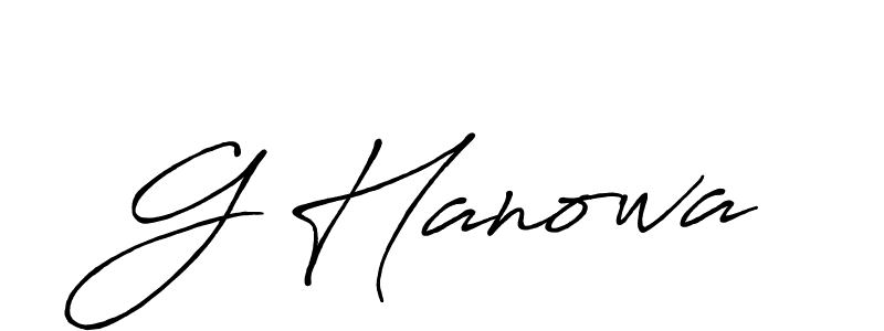 Best and Professional Signature Style for G Hanowa. Antro_Vectra_Bolder Best Signature Style Collection. G Hanowa signature style 7 images and pictures png