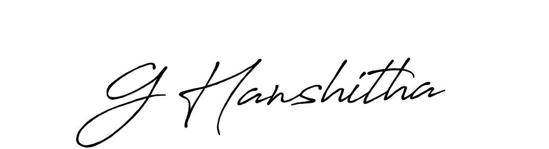 How to make G Hanshitha signature? Antro_Vectra_Bolder is a professional autograph style. Create handwritten signature for G Hanshitha name. G Hanshitha signature style 7 images and pictures png