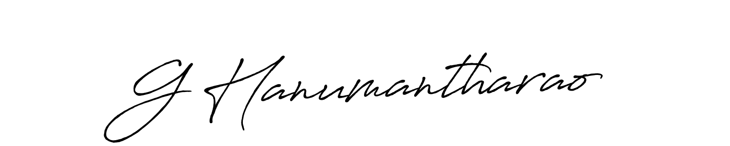 How to make G Hanumantharao signature? Antro_Vectra_Bolder is a professional autograph style. Create handwritten signature for G Hanumantharao name. G Hanumantharao signature style 7 images and pictures png