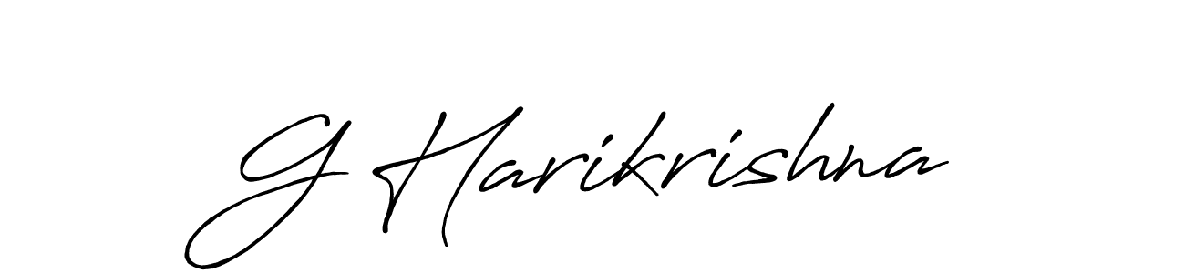 How to make G Harikrishna signature? Antro_Vectra_Bolder is a professional autograph style. Create handwritten signature for G Harikrishna name. G Harikrishna signature style 7 images and pictures png
