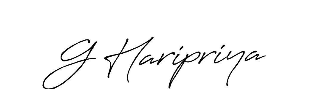 Also we have G Haripriya name is the best signature style. Create professional handwritten signature collection using Antro_Vectra_Bolder autograph style. G Haripriya signature style 7 images and pictures png