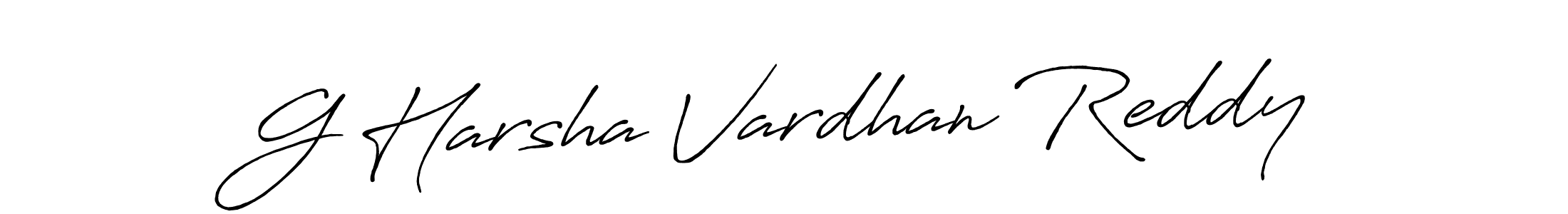 How to make G Harsha Vardhan Reddy signature? Antro_Vectra_Bolder is a professional autograph style. Create handwritten signature for G Harsha Vardhan Reddy name. G Harsha Vardhan Reddy signature style 7 images and pictures png