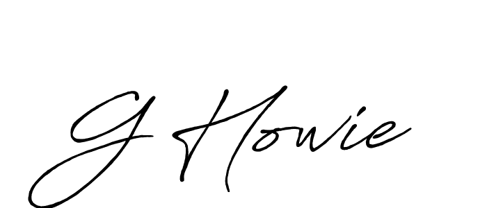 Use a signature maker to create a handwritten signature online. With this signature software, you can design (Antro_Vectra_Bolder) your own signature for name G Howie. G Howie signature style 7 images and pictures png