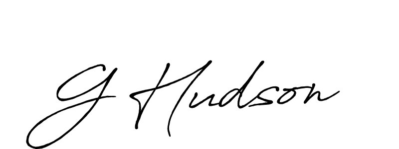 How to make G Hudson name signature. Use Antro_Vectra_Bolder style for creating short signs online. This is the latest handwritten sign. G Hudson signature style 7 images and pictures png