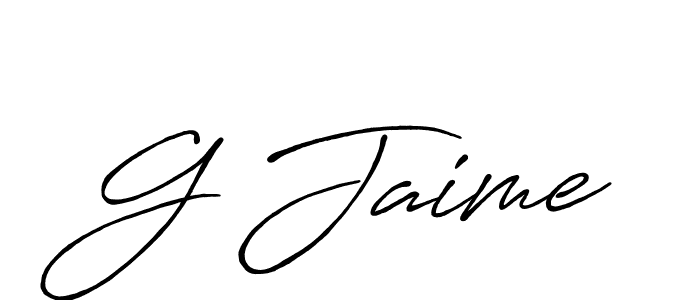 Best and Professional Signature Style for G Jaime. Antro_Vectra_Bolder Best Signature Style Collection. G Jaime signature style 7 images and pictures png