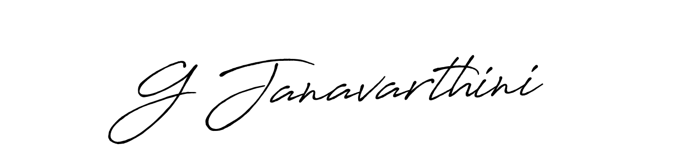 Design your own signature with our free online signature maker. With this signature software, you can create a handwritten (Antro_Vectra_Bolder) signature for name G Janavarthini. G Janavarthini signature style 7 images and pictures png